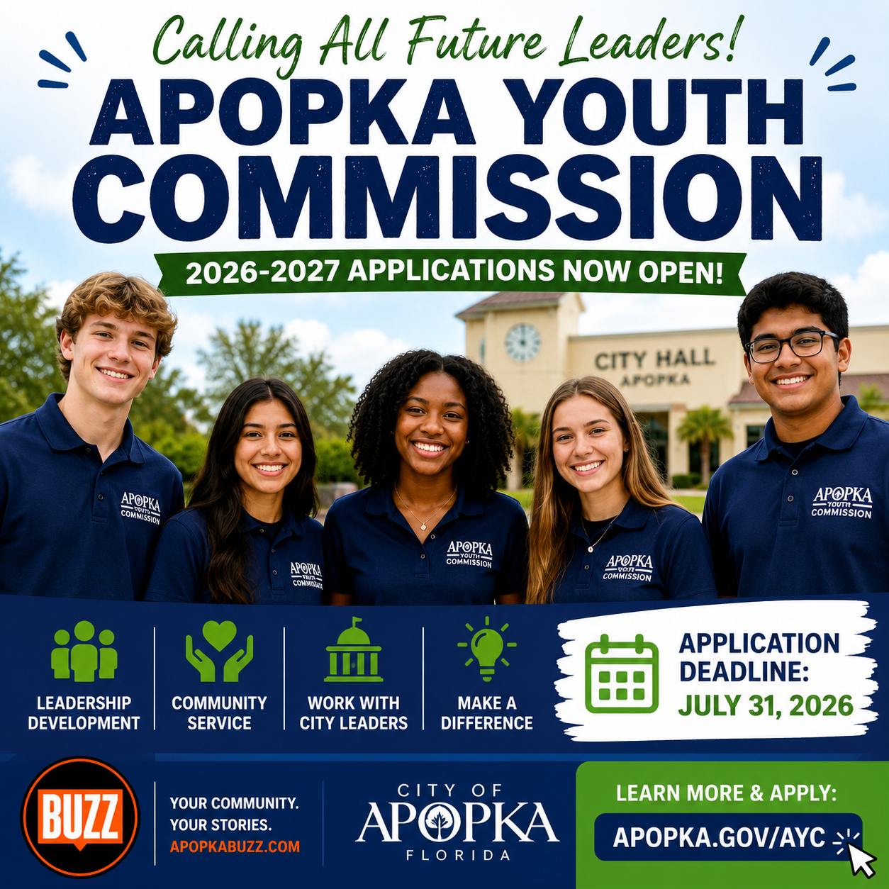 Apopka Youth Commission Accepting Applications for 2026/2027 Program